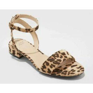 A New Day Winona Leopard print Ankle Sandal NWT